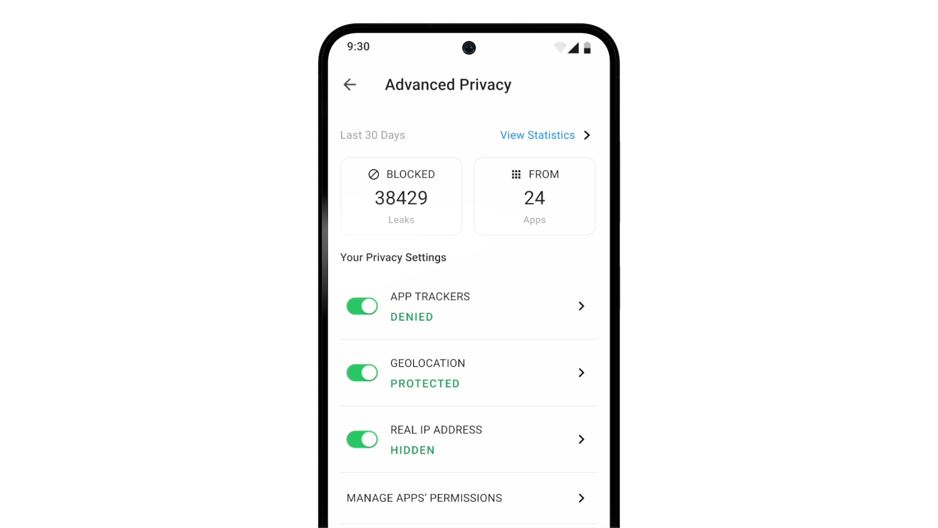 Función de privacidad avanzada en los smartphones Murena con /e/OS: bloqueo de rastreadores, protección de la geolocalización y ocultación de la dirección IP